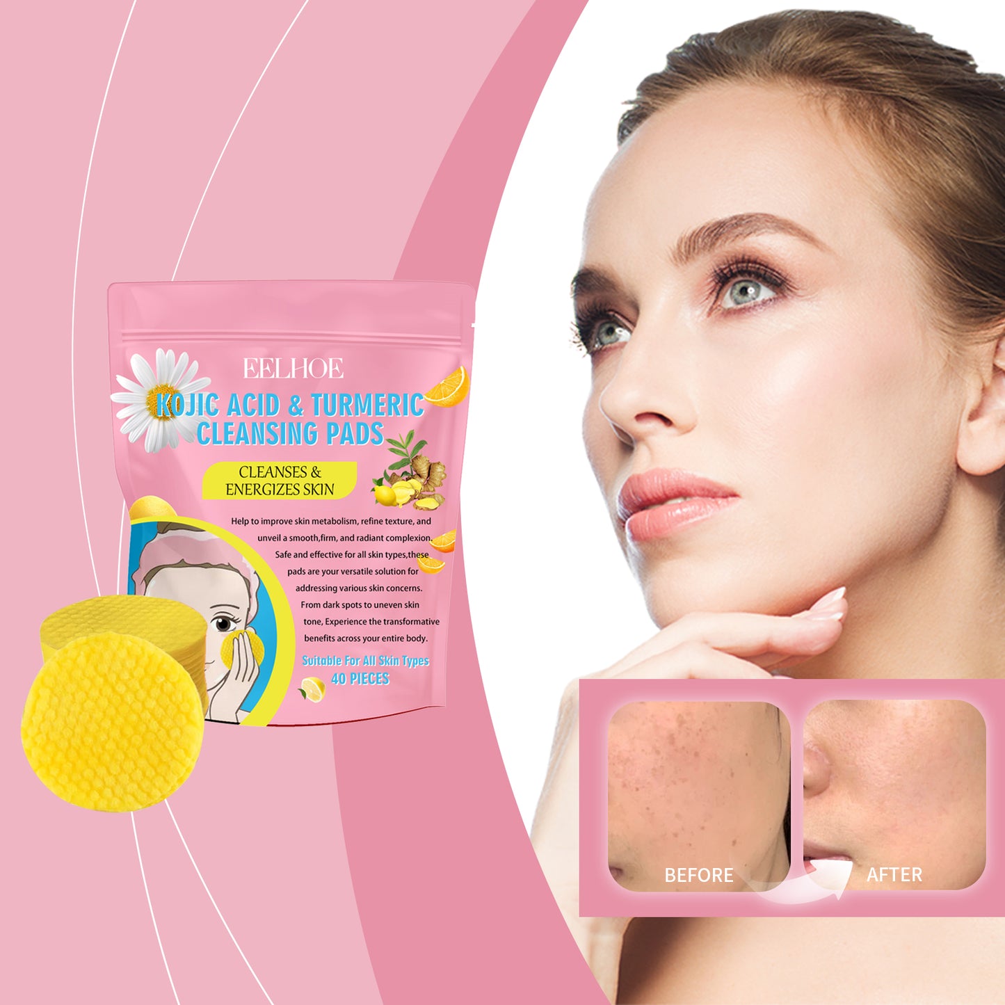 ClearGlow™ Kojic Pads