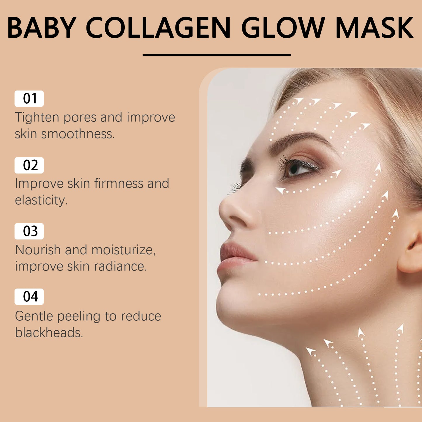 GlowMask™ Collagen Peel – Hydrates, Brightens & Reduces Wrinkles