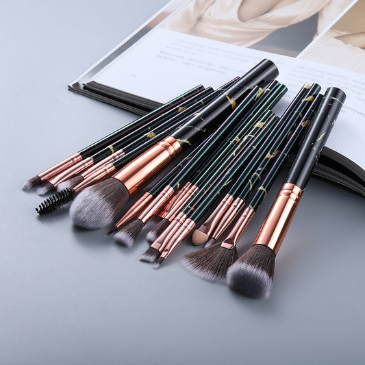 GlowUp™ Marbled Design Makeup Brushes Set