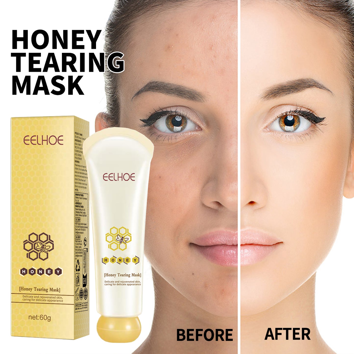 GlowMask™ Honey Brightening Mask – Clears & Tightens Pores