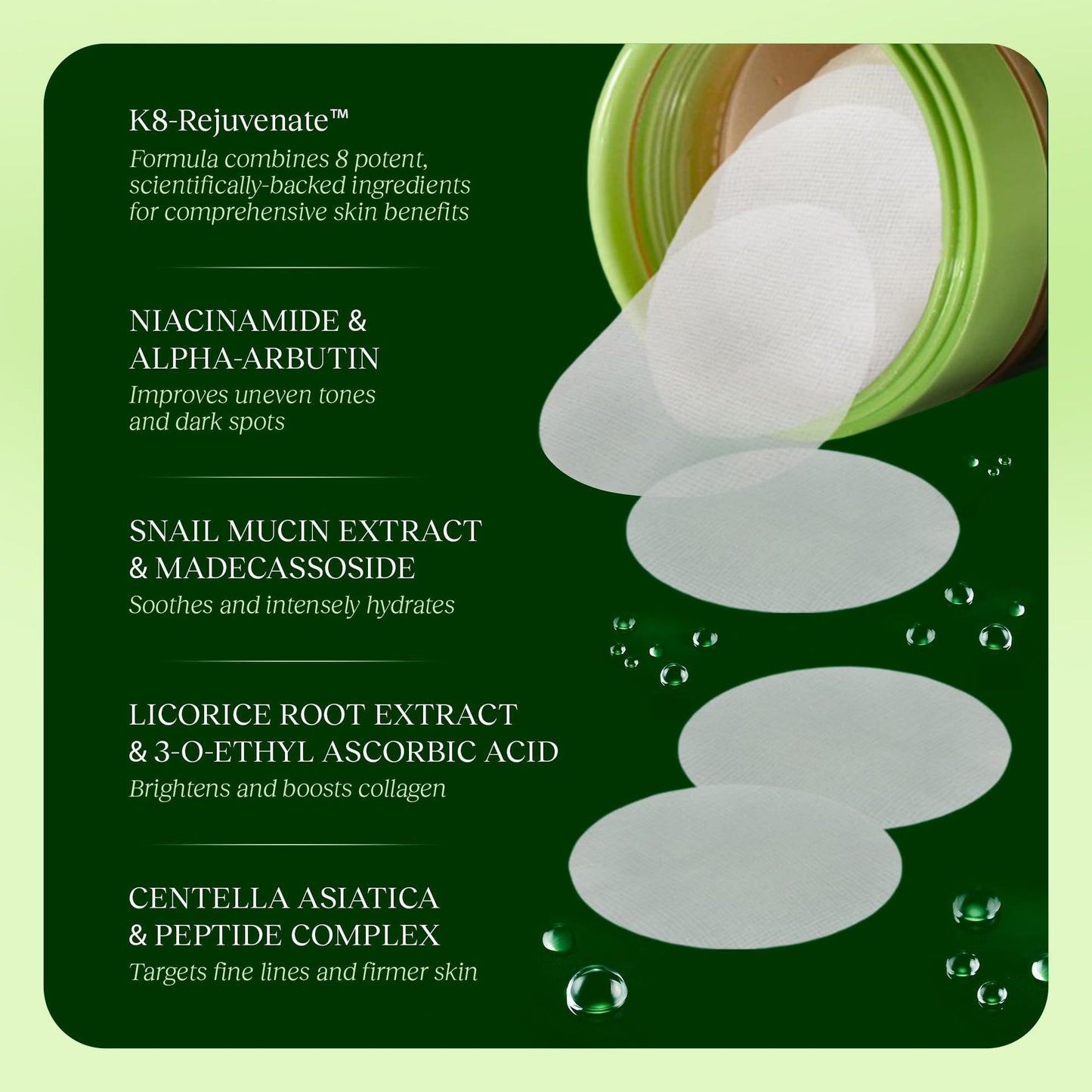 GlowPatch™ Cucumber Hydrogel Pads (100 Pack)