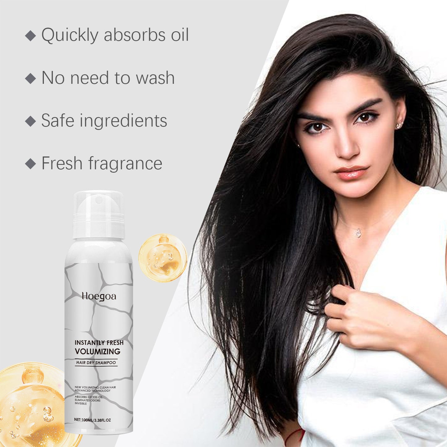 GlowShine™ Dry Shampoo Spray – Refresh & Revive Hair