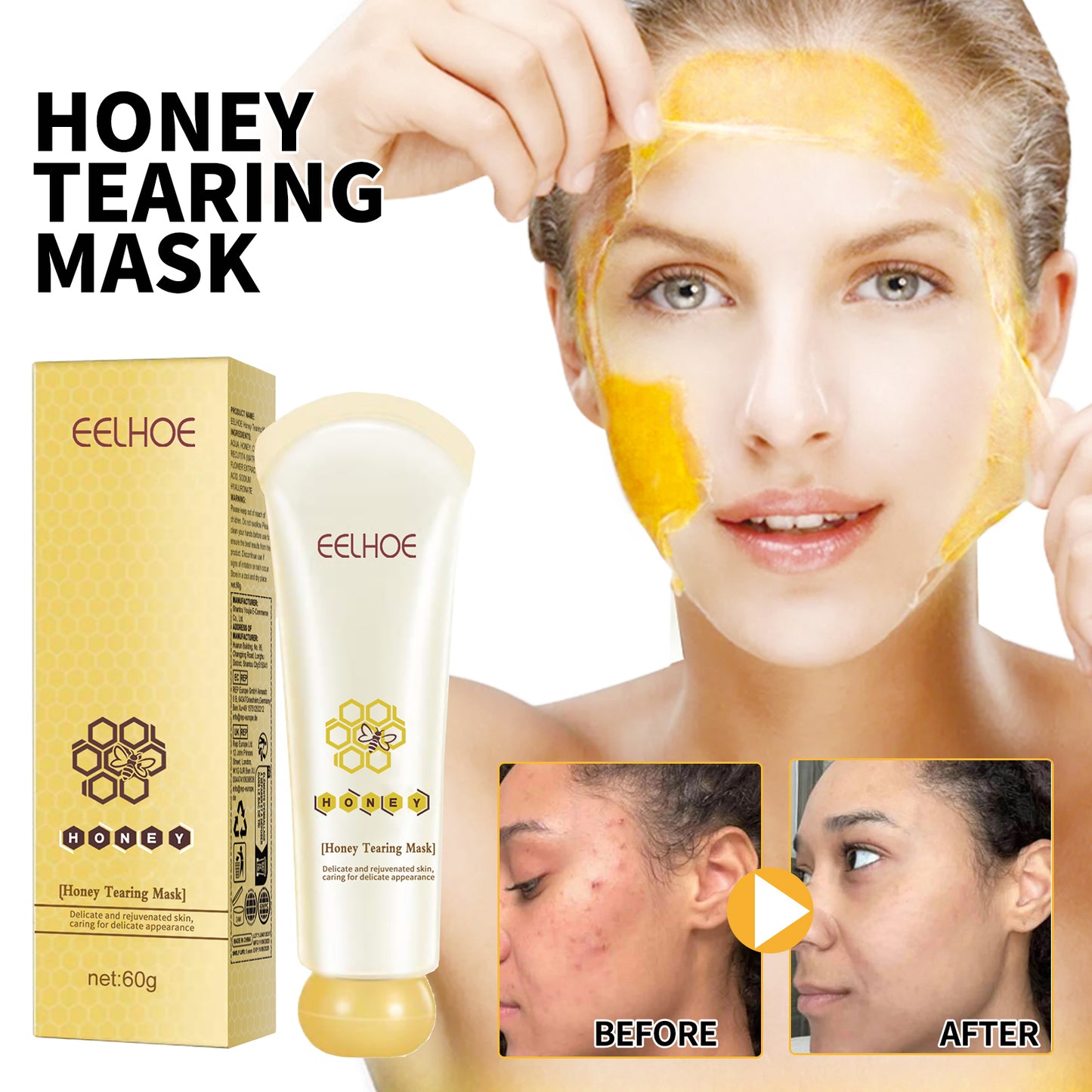 GlowMask™ Honey Brightening Mask – Clears & Tightens Pores
